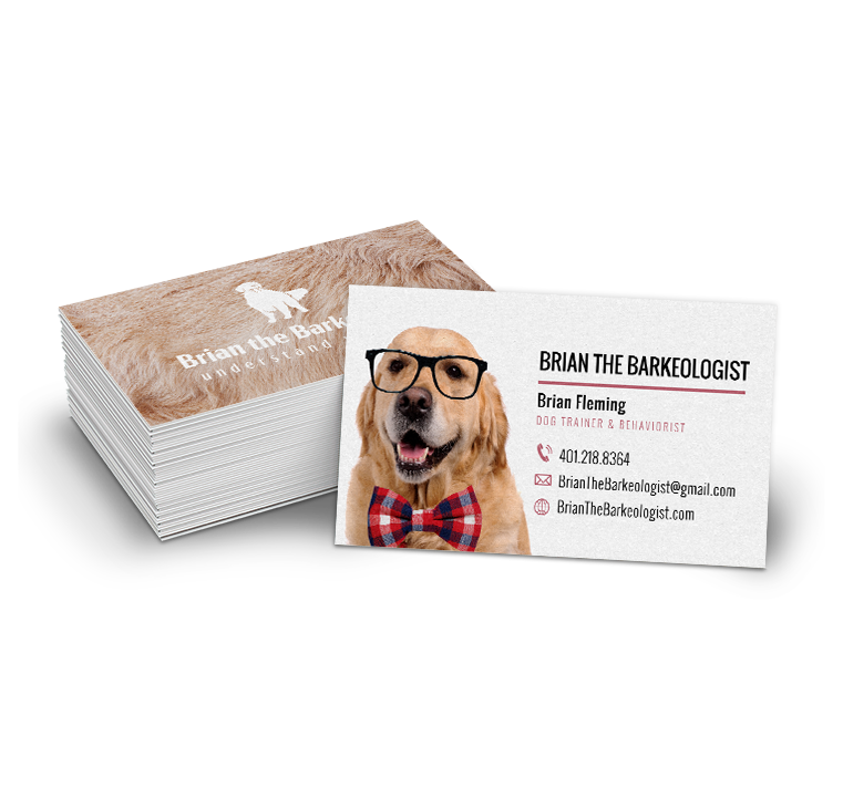 Brian The Barkeologist Custom Business Card