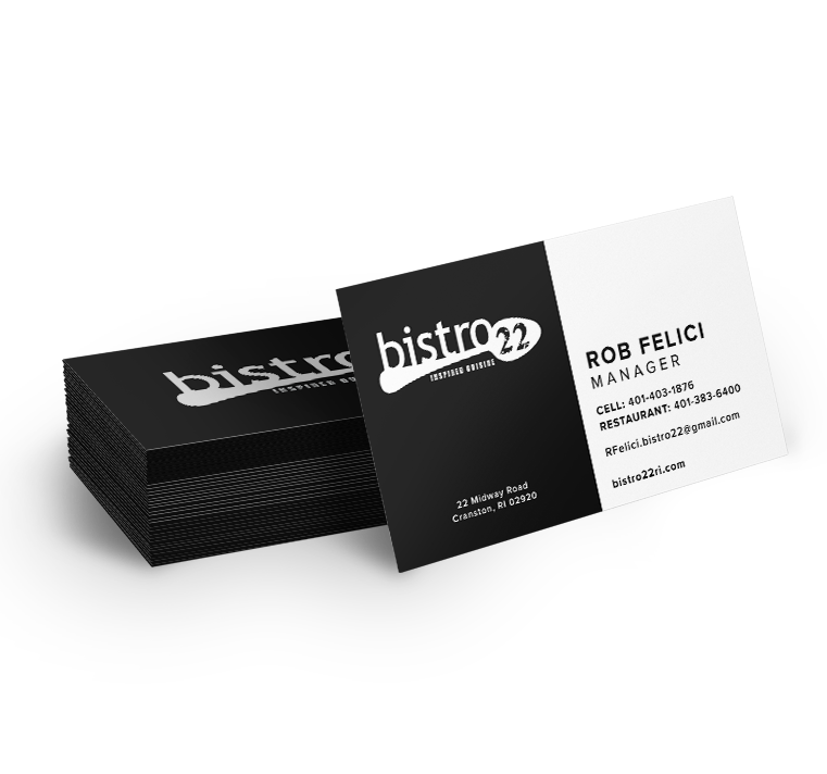 Bistro 22 Custom Business Card