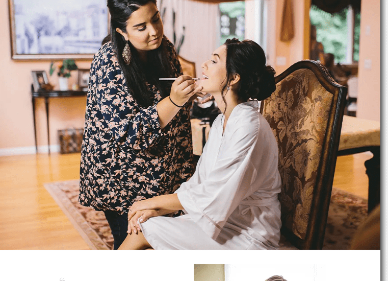 Envy Beauty Custom WordPress Site