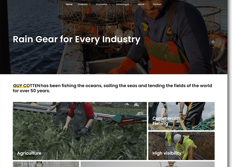 Guy Cotten Custom WordPress Site