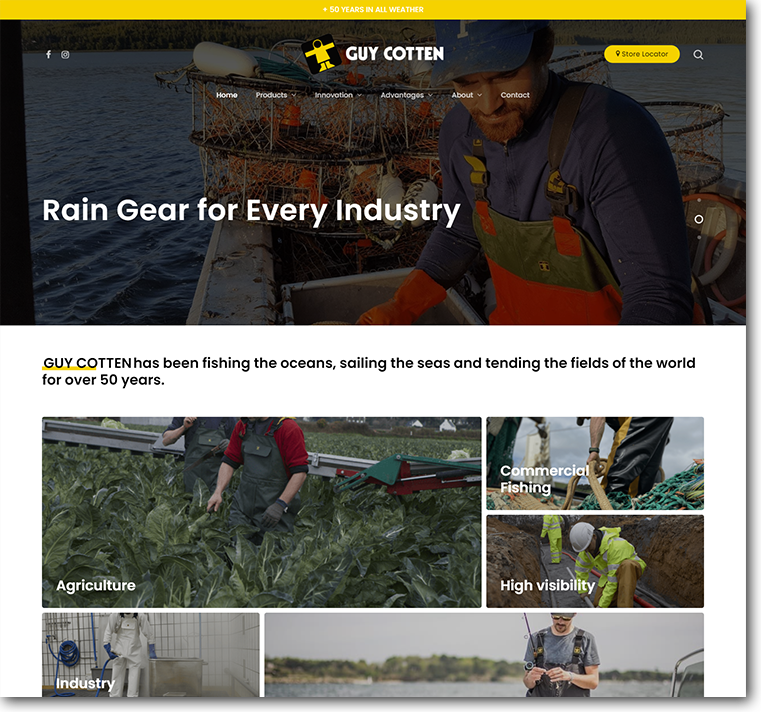 Guy Cotten Custom WordPress Site