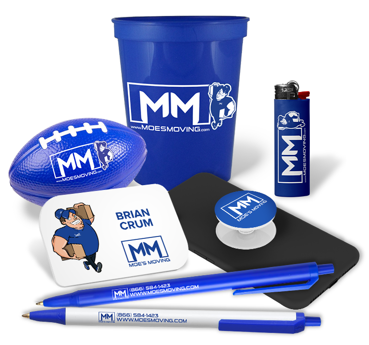 Moe's Moving Promotional Product Showcase