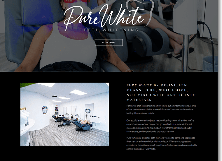 Pure White Website