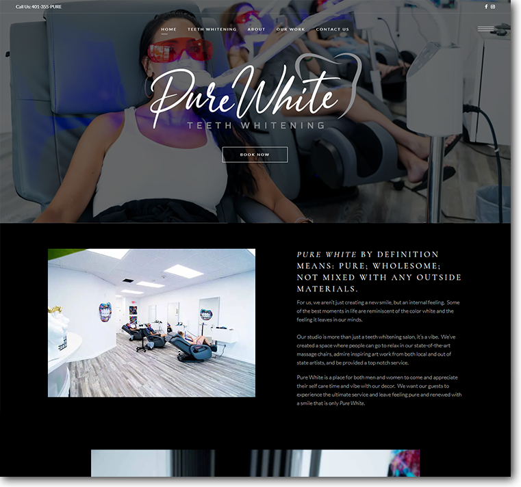 Pure White Website