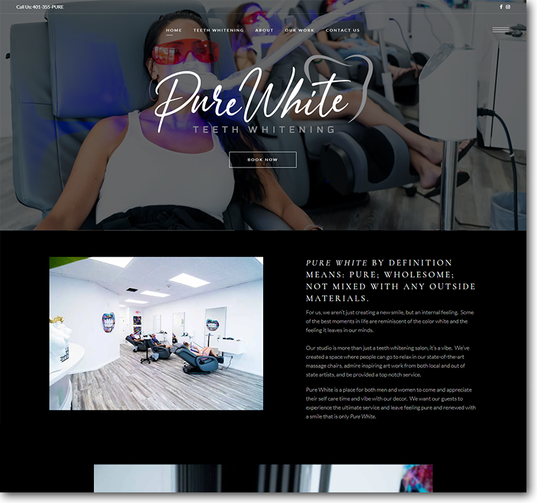site Launch for New Rhode Island Area Tooth Whitening Business