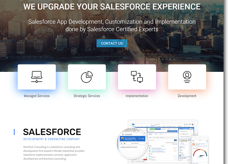 Raintech Consulting Custom Website