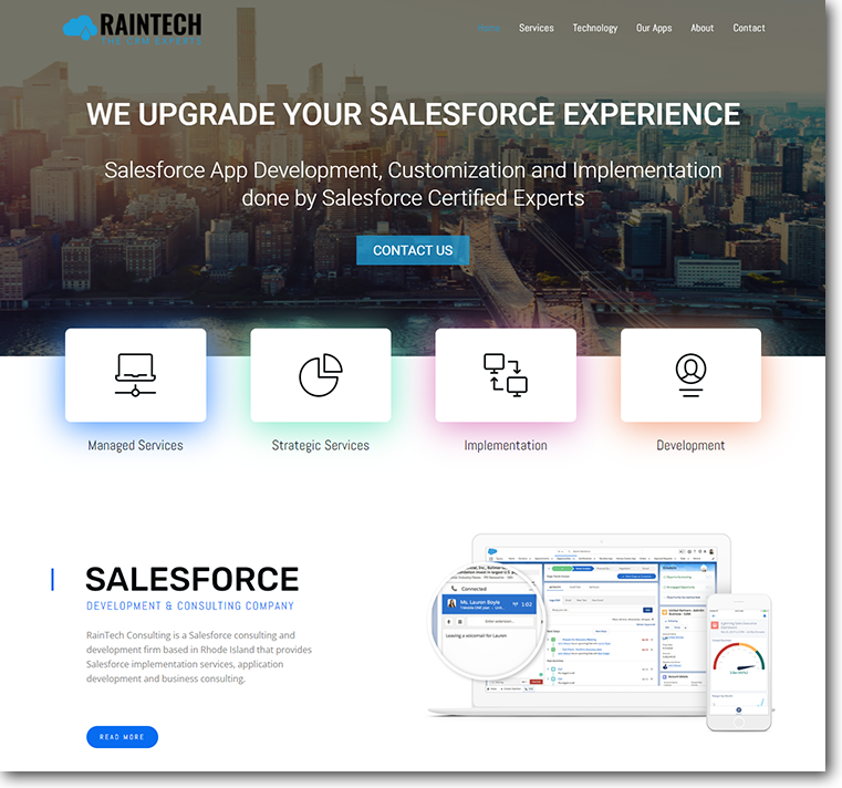 Raintech Consulting Custom Website