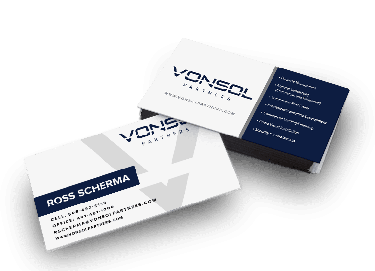Vonsol Partners Custom Business Cards