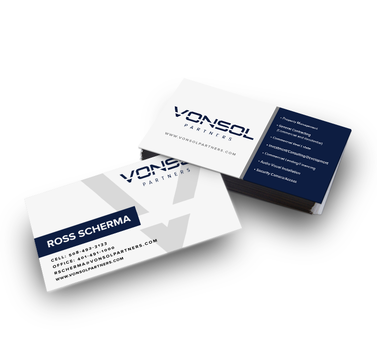 Vonsol Partners Custom Business Cards