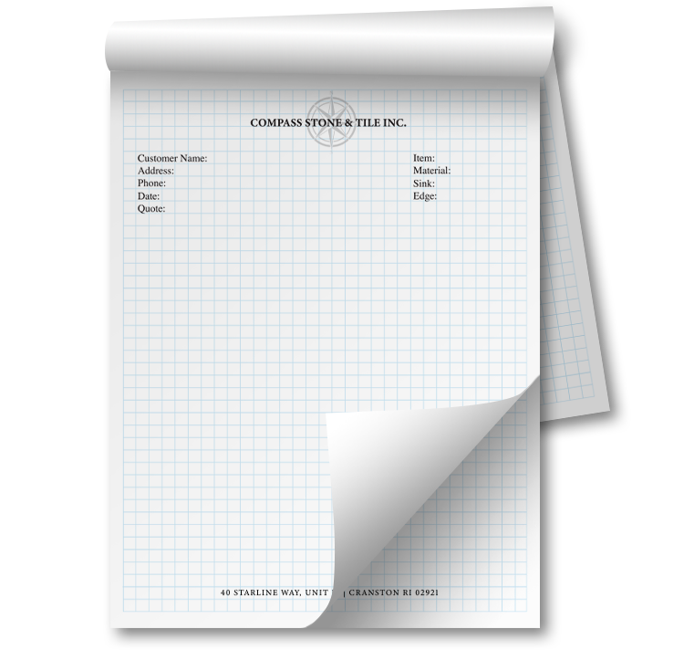 Compass Stone Notepad