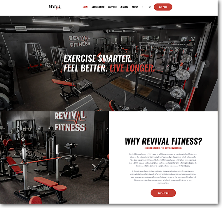 Revival Fitness Website