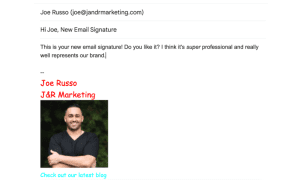 email signatures